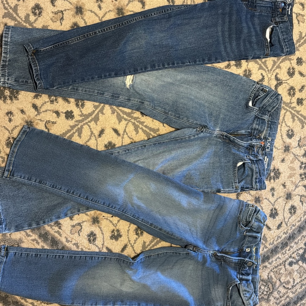 Stylish Blue Denim Jeans Trio